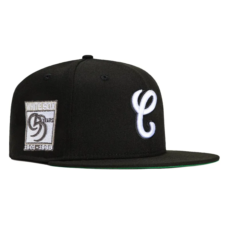 New Era 59Fifty Chicago White Sox 95th Anniversary Patch Hat -  Black, White sold by Hat Club
