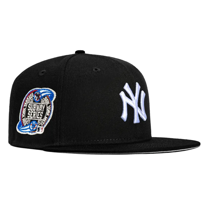 New Era 59Fifty City Sleeps New York Yankees Subway Series Patch Hat - Black, White made by New Era