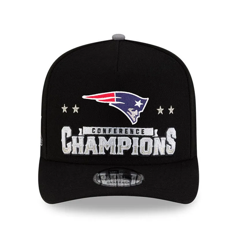New Era 9Fifty A-Frame New England Patriots 2026 Super Bowl Patch AFC Champions Snapback Hat - Black sold by Hat Club product image thumbnail 2