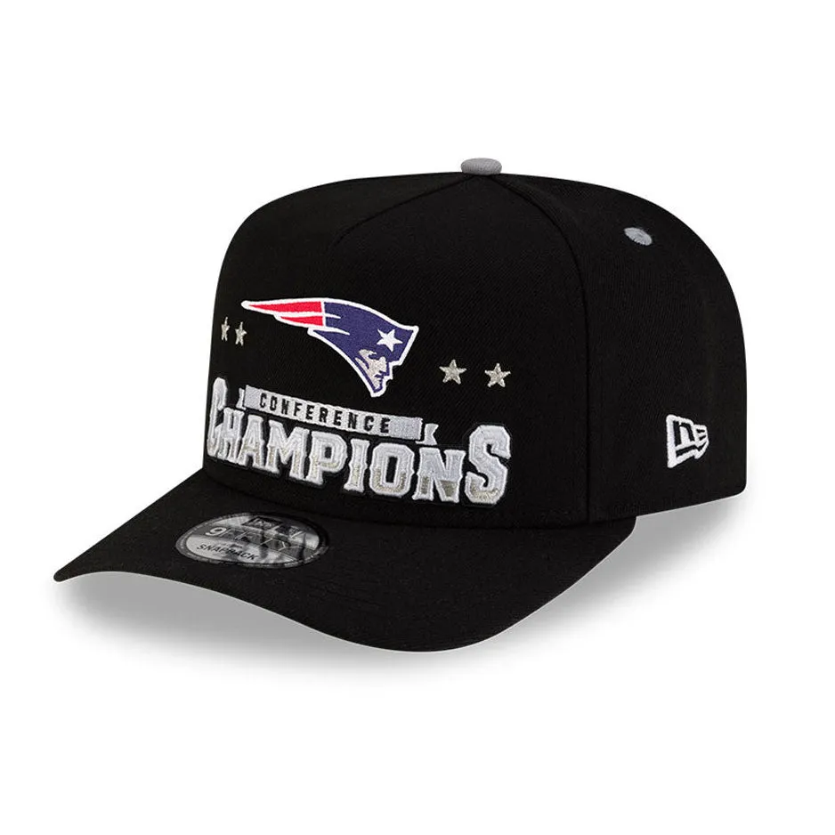 New Era 9Fifty A-Frame New England Patriots 2026 Super Bowl Patch AFC Champions Snapback Hat - Black sold by Hat Club product image thumbnail 3