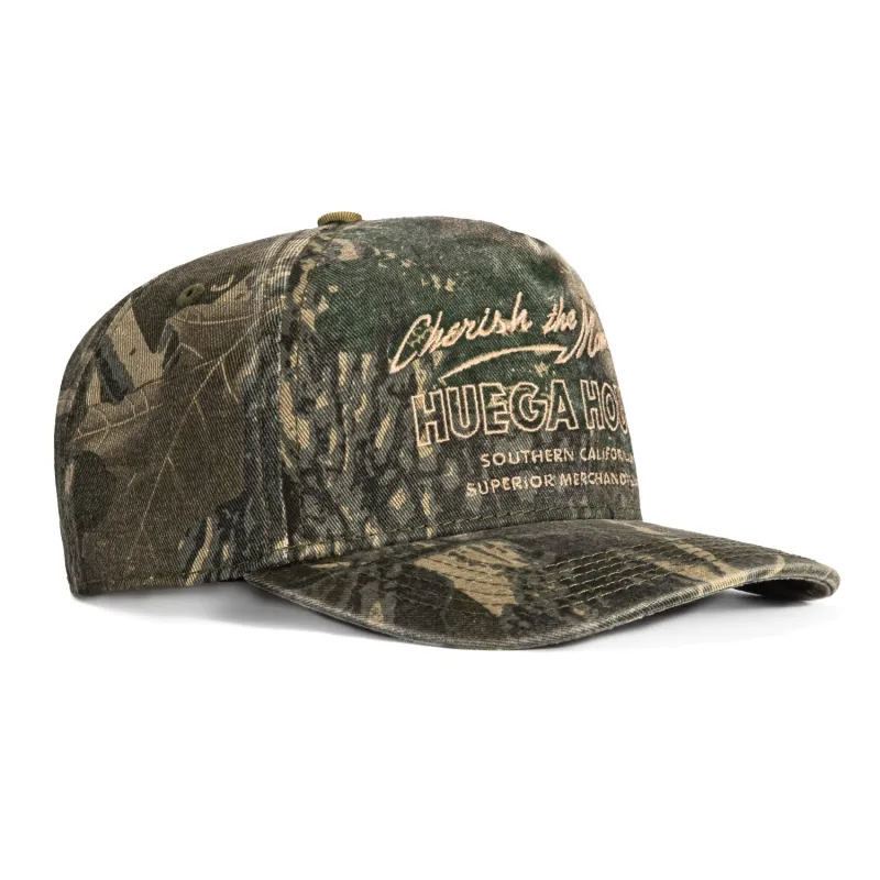 Huega House Cherish the Moments Snapback Hat - Camo made by Huega House