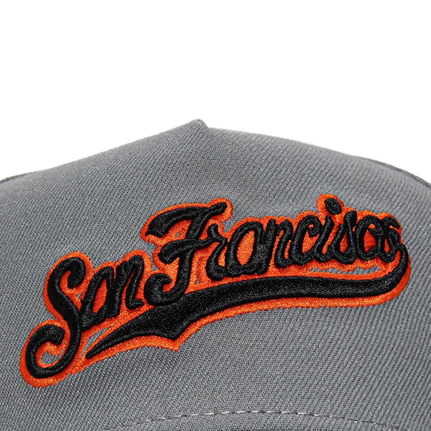 New Era 9Forty A-Frame San Francisco Giants 2007 All Star Game Patch Snapback Script Hat - Storm Grey, Black sold by Hat Club product image thumbnail 3