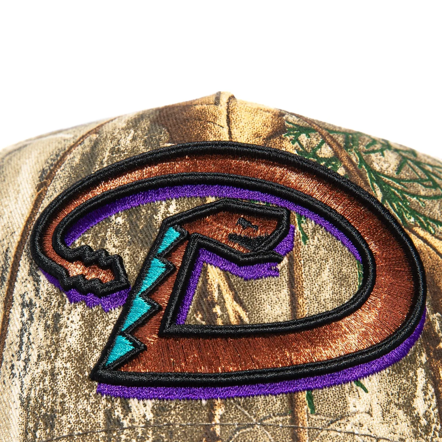 New Era 9Forty A-Frame Arizona Diamondbacks 2001 World Series Patch Snapback D Hat - Realtree, Purple sold by Hat Club product image thumbnail 3