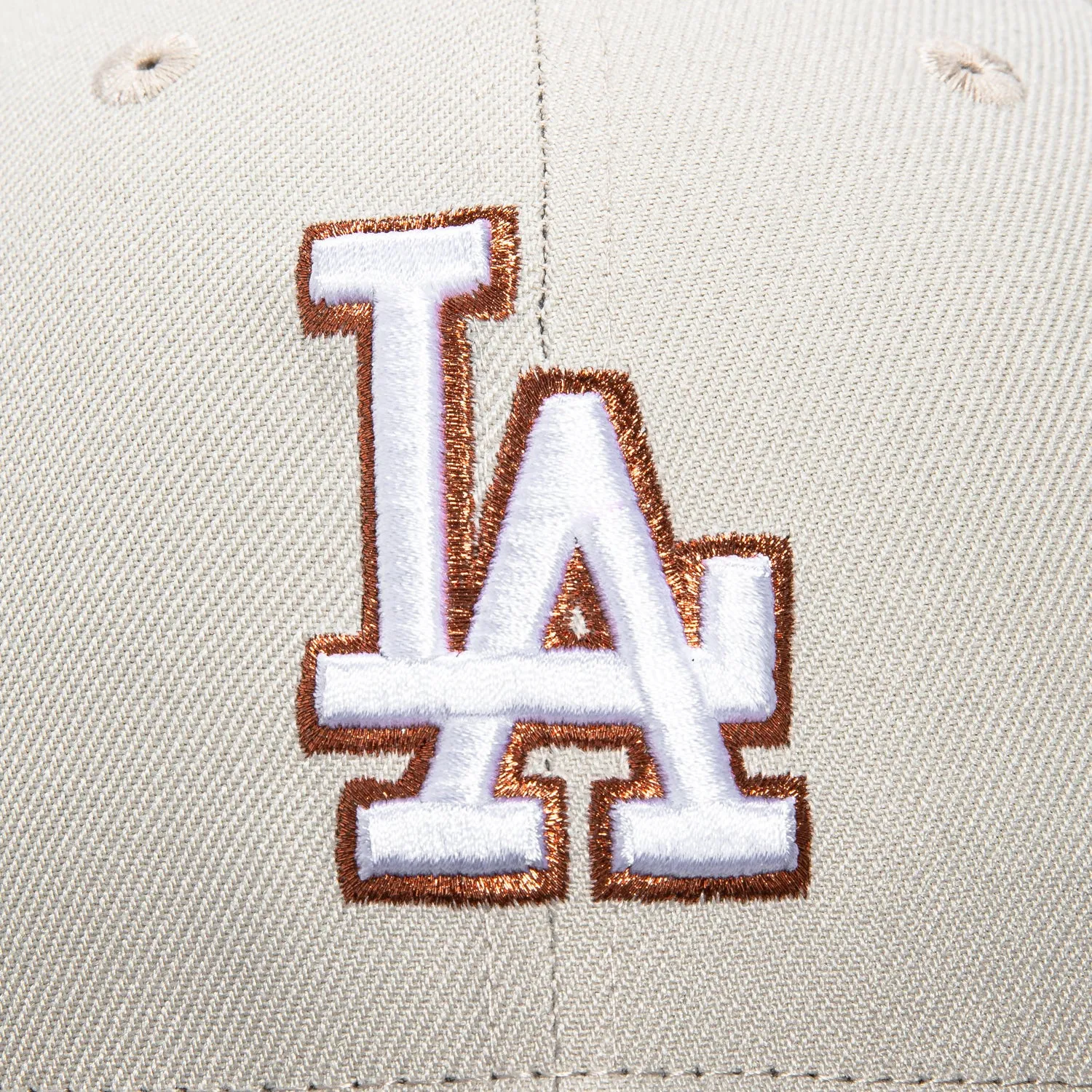 New Era 59Fifty Los Angeles Dodgers 50th Anniversary Stadium Patch Hat - Stone, Brown, Metallic Copper sold by Hat Club product image thumbnail 4
