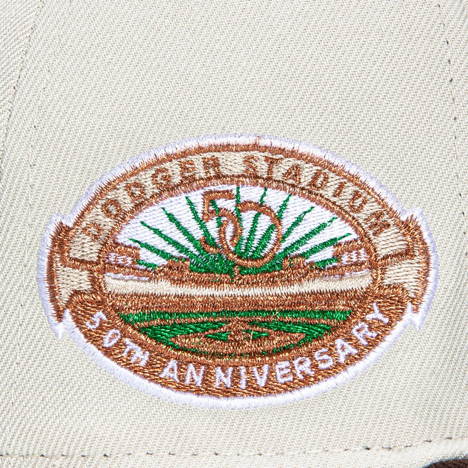 New Era 59Fifty Los Angeles Dodgers 50th Anniversary Stadium Patch Hat - Stone, Brown, Metallic Copper sold by Hat Club product image thumbnail 5