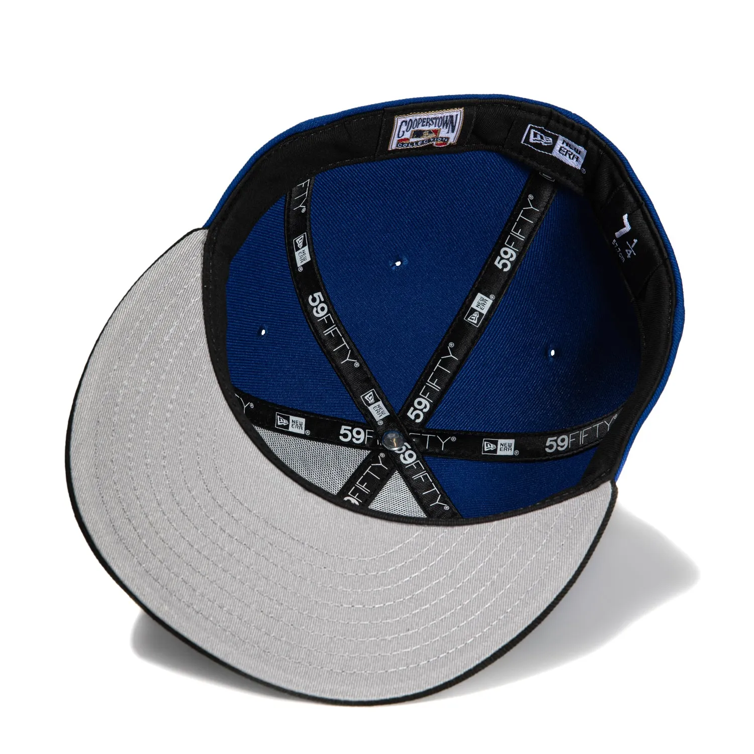 New Era 59Fifty Los Angeles Dodgers 100th Anniversary Patch Hat - Royal, Black, Red, Metallic Silver sold by Hat Club product image thumbnail 2