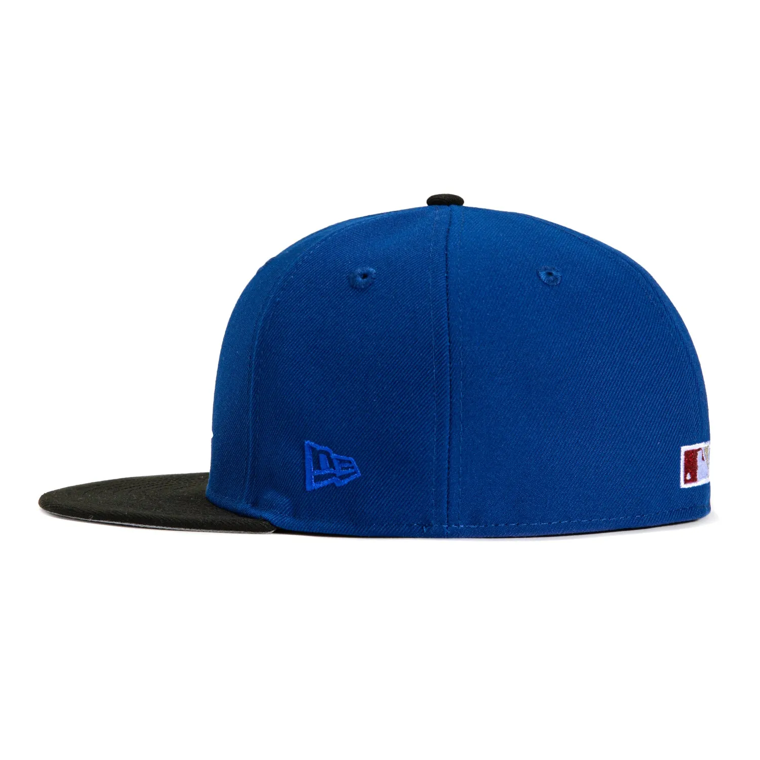 New Era 59Fifty Los Angeles Dodgers 100th Anniversary Patch Hat - Royal, Black, Red, Metallic Silver sold by Hat Club product image thumbnail 3