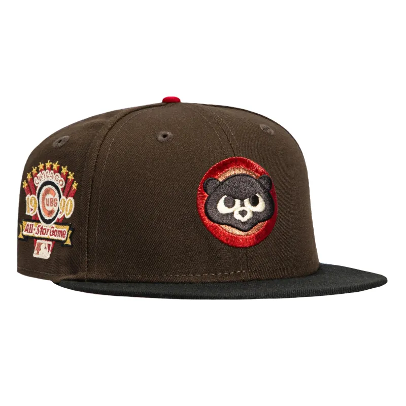 New Era 59Fifty Valentine's Day Chicago Cubs 1990 All Star Game Patch Hat - Brown, Black sold by Hat Club
