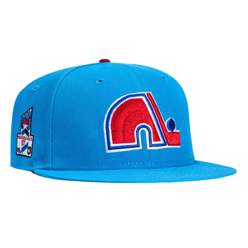 New Era 59Fifty Colorado Avalanche Quebec Nordiques 1987 All Star Game Patch Hat - Light Blue sold by Hat Club