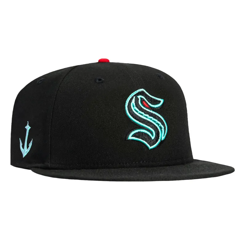 New Era 59Fifty Seattle Kraken Logo Patch Alternate Hat - Black sold by Hat Club