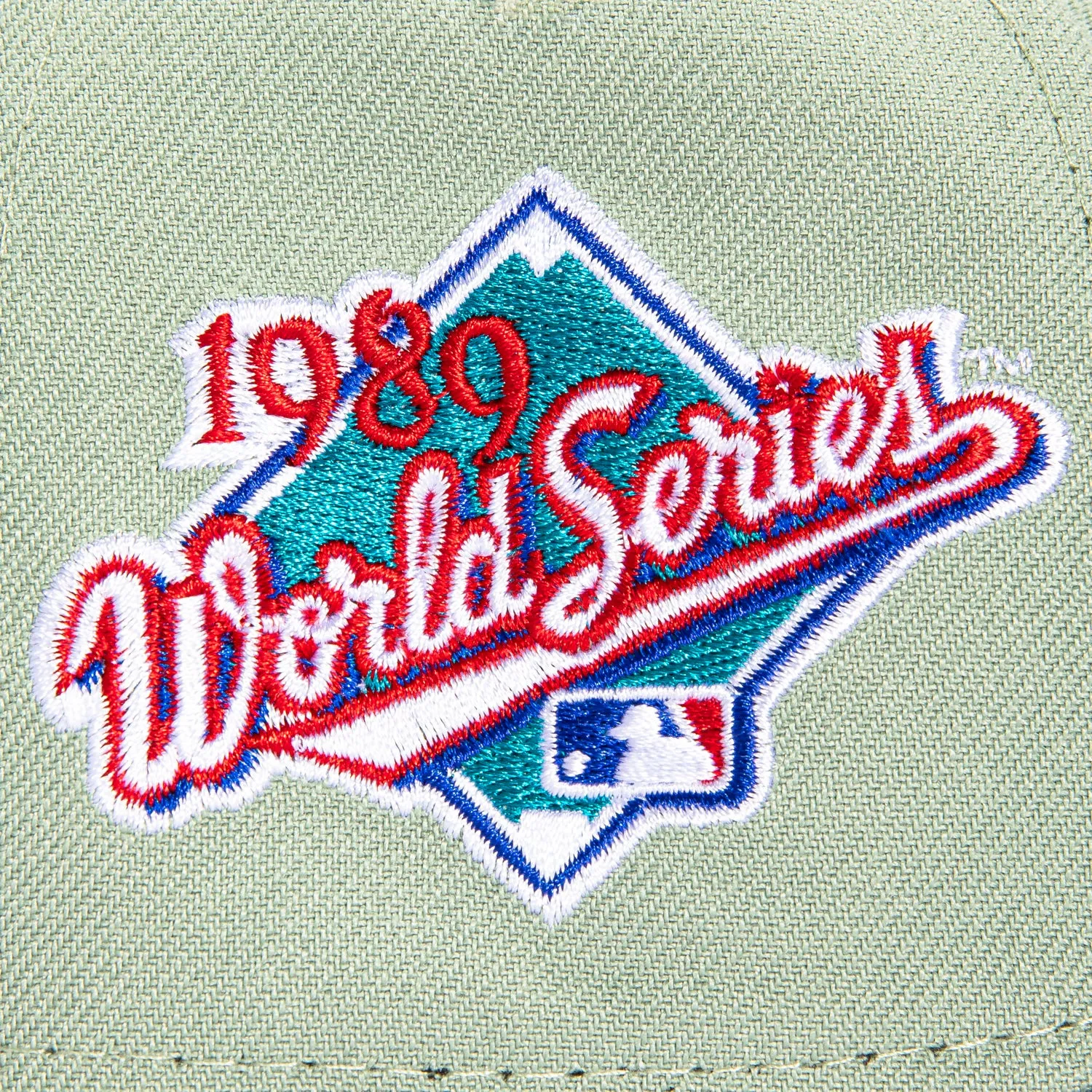 New Era 9Forty A-Frame San Francisco Giants 1989 World Series Patch Snapback Hat - Everest Green, Graphite sold by Hat Club product image thumbnail 4