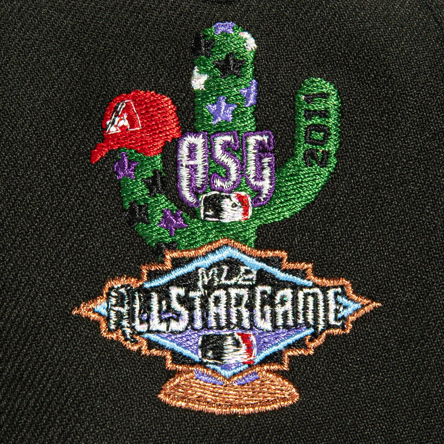 New Era 9Forty A-Frame Arizona Diamondbacks 2011 All Star Game Patch D Snapback Hat - Black, Khaki sold by Hat Club product image thumbnail 4