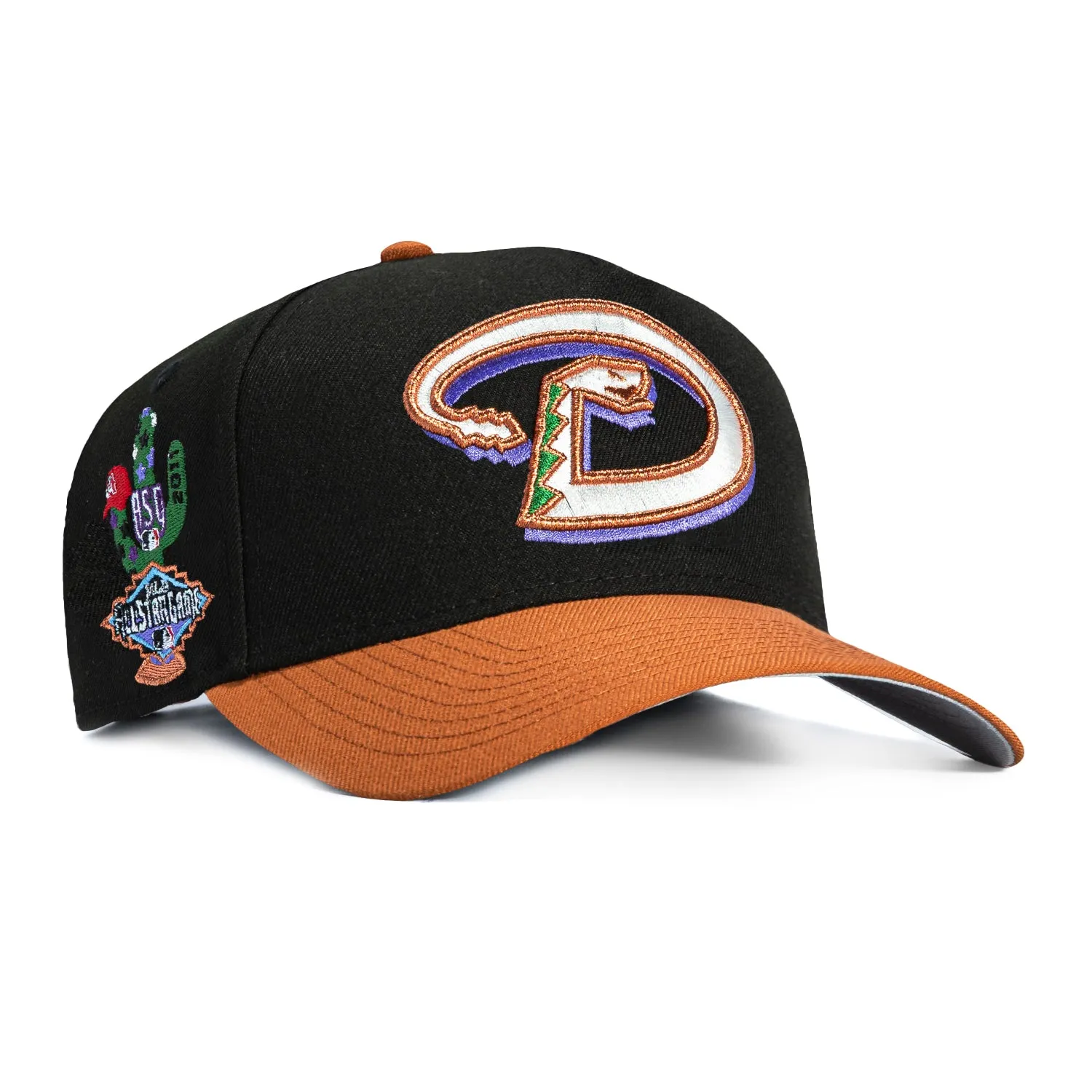 New Era 9Forty A-Frame Arizona Diamondbacks 2011 All Star Game Patch D Snapback Hat - Black, Khaki sold by Hat Club