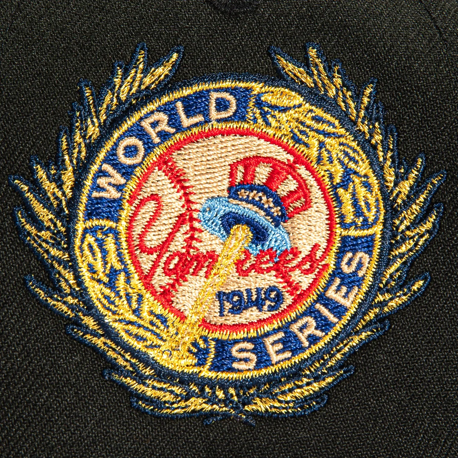 New Era 9Forty A-Frame New York Yankees 1949 World Series Patch Snapback Hat - Black, Khaki sold by Hat Club product image thumbnail 4