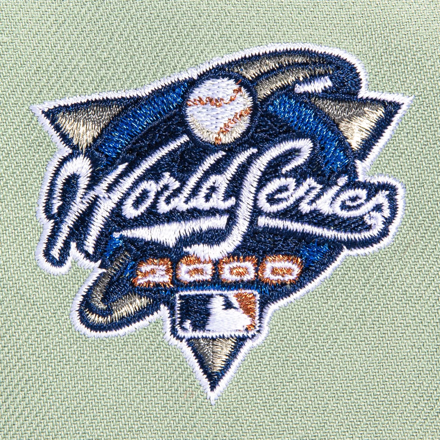 New Era 9Forty A-Frame New York Yankees 2000 World Series Patch Snapback Hat - Everest Green, Graphite sold by Hat Club product image thumbnail 4