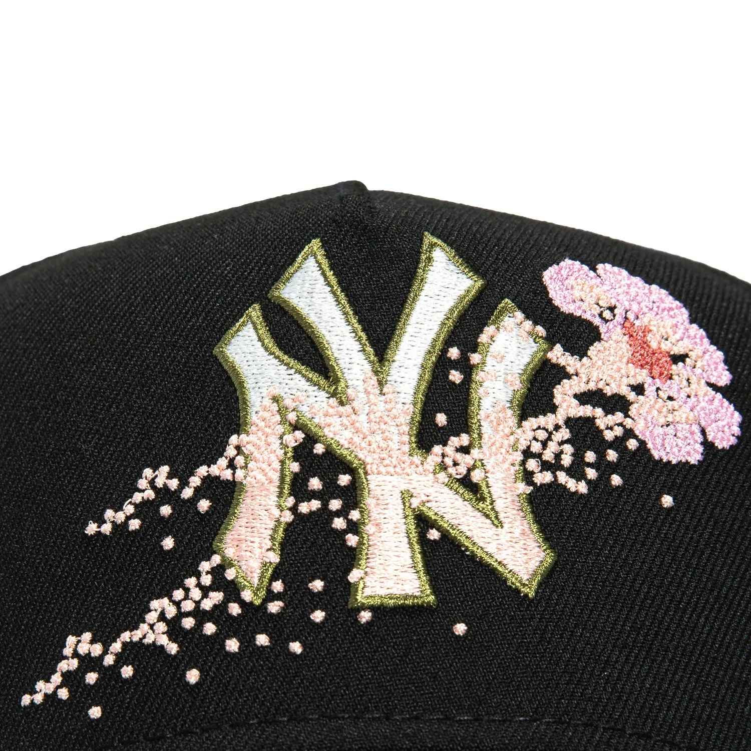 New Era 9Forty A-Frame New York Yankees Flower Snapback Hat - Black sold by Hat Club product image thumbnail 3