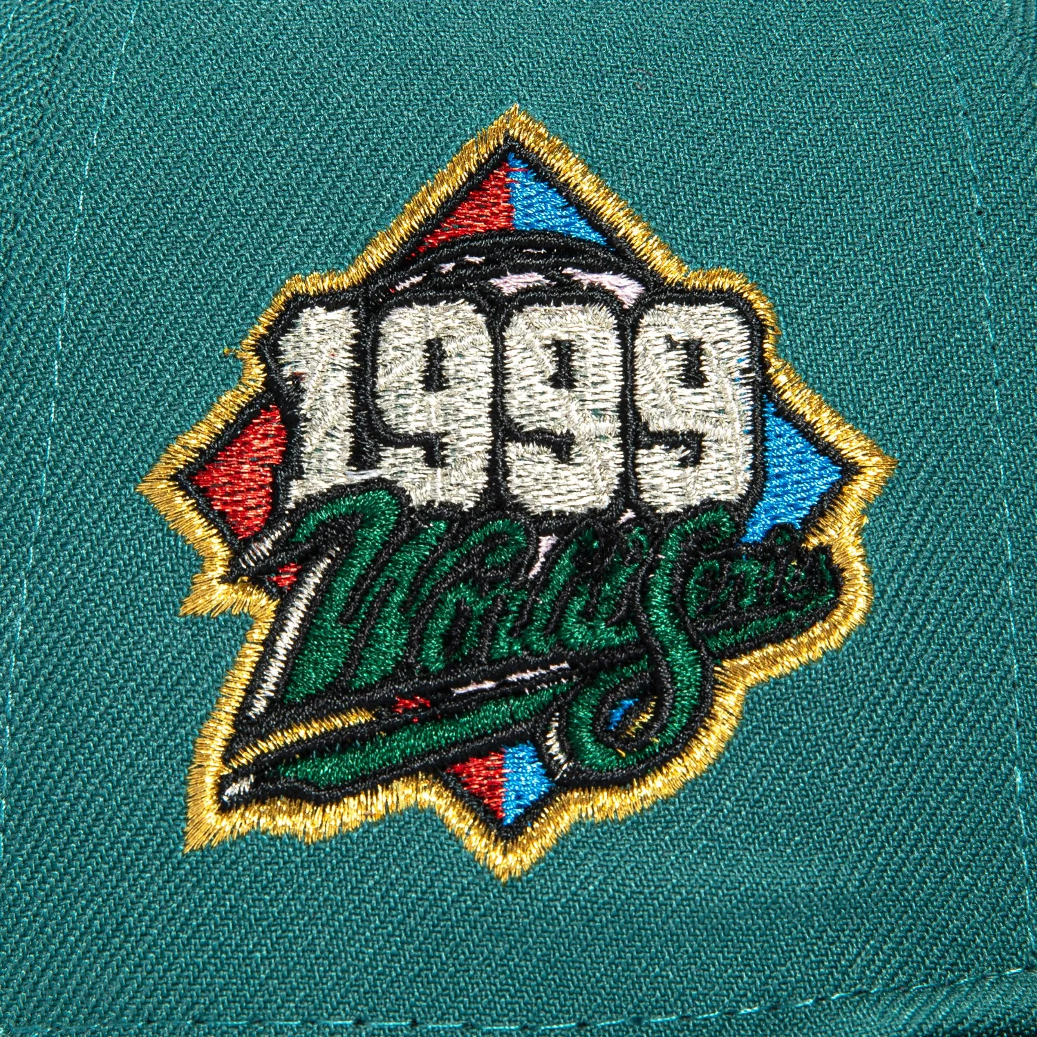New Era 59Fifty New York Yankees 1999 World Series Patch Hat - Teal, Green sold by Hat Club product image thumbnail 5