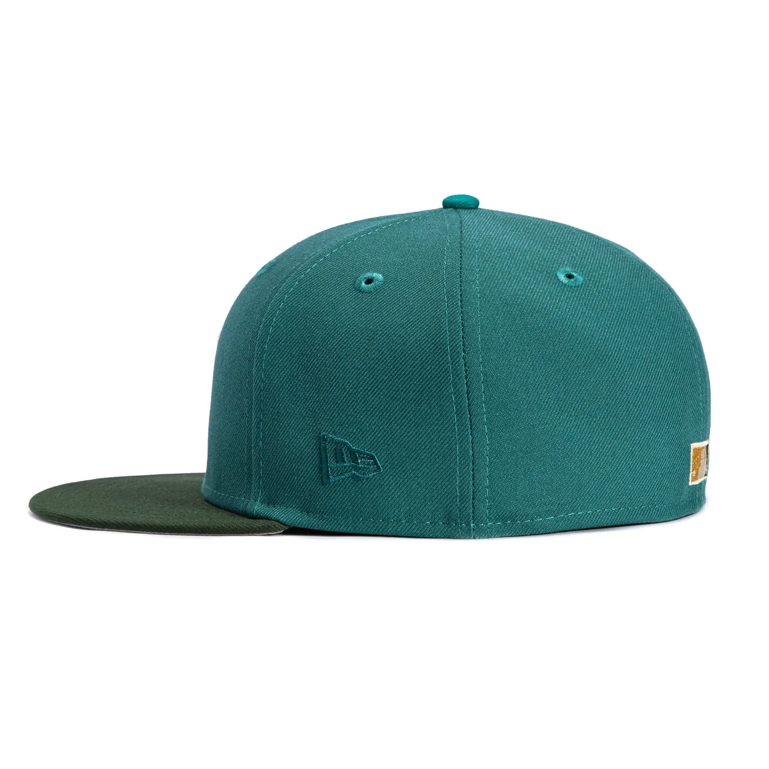 New Era 59Fifty New York Yankees 1999 World Series Patch Hat - Teal, Green sold by Hat Club product image thumbnail 3