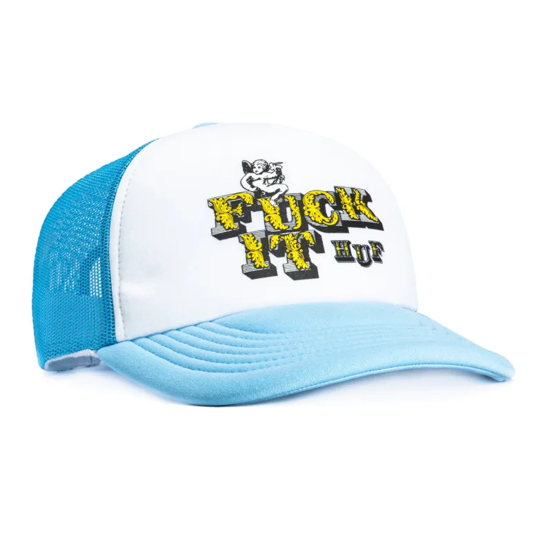 Huf Divine Trucker Snapback Hat - Light Blue sold by Hat Club