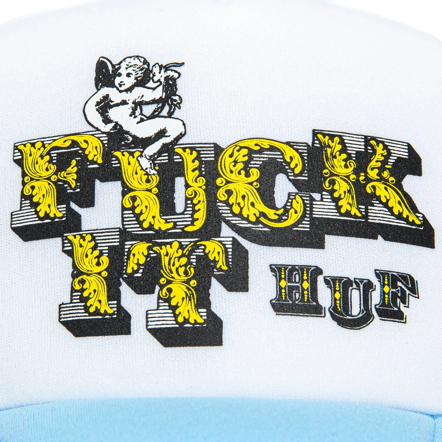 Huf Divine Trucker Snapback Hat - Light Blue sold by Hat Club product image thumbnail 3