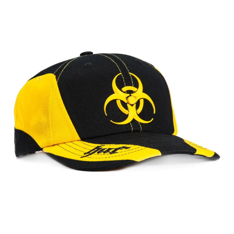Huf Sector Biohazard Snapback Hat - Black & Yellow sold by Hat Club