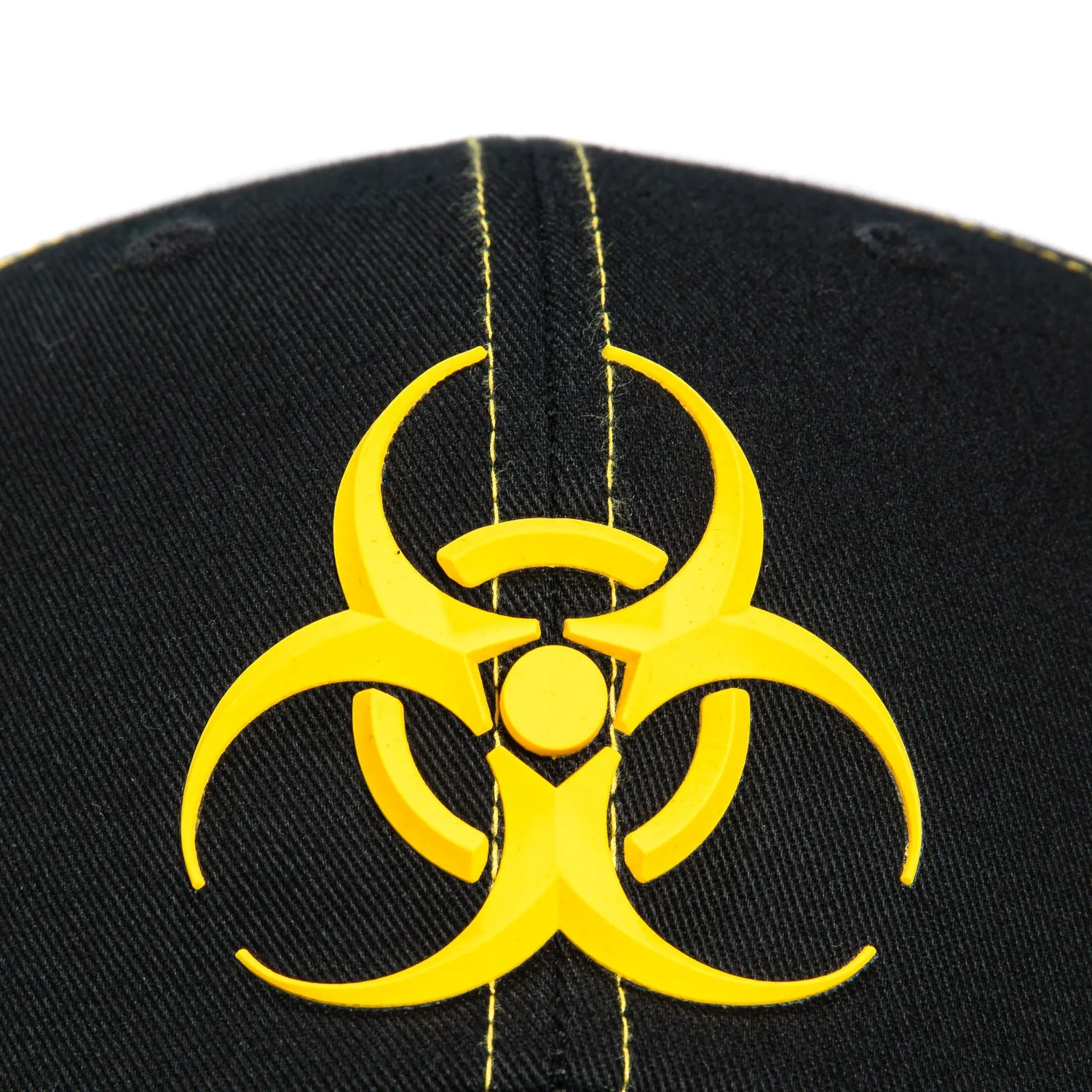 Huf Sector Biohazard Snapback Hat - Black & Yellow sold by Hat Club product image thumbnail 3