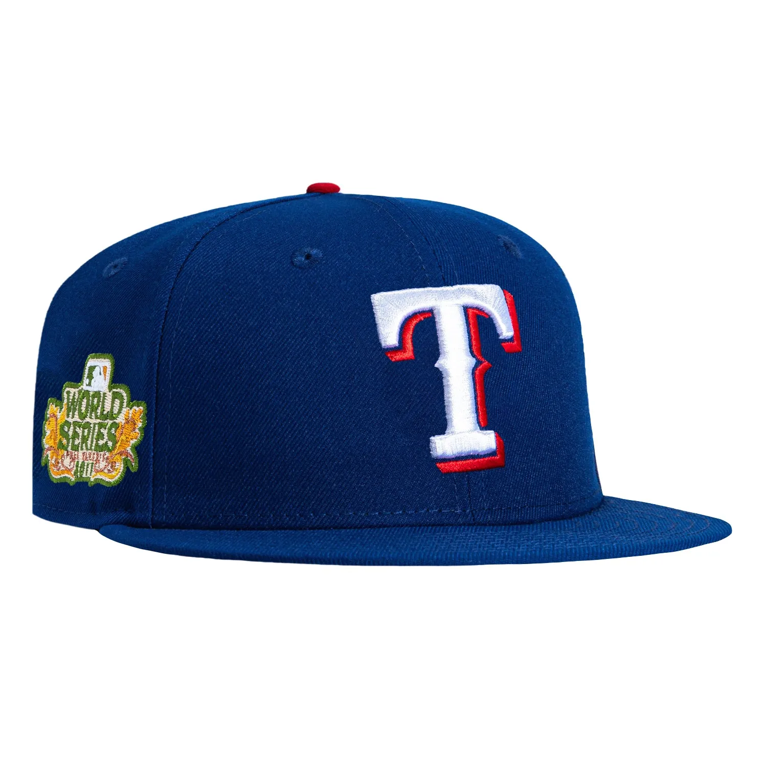 New Era 59Fifty Texas Rangers 2011 World Series Patch Hat - Royal sold by Hat Club