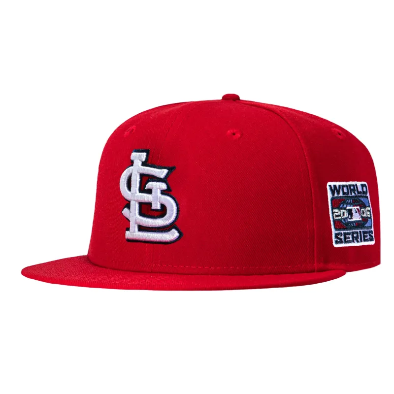 New Era 59Fifty St. Louis Cardinals 2006 World Series Patch Game Hat - Red sold by Hat Club