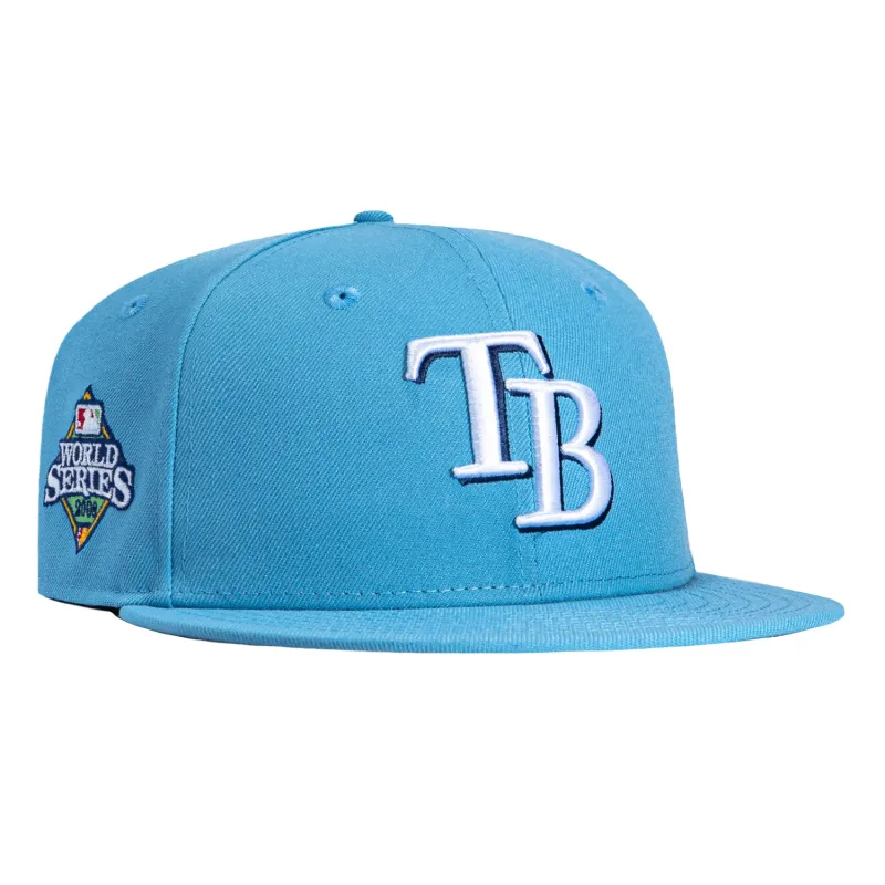 New Era 59Fifty Tampa Bay Rays 2008 World Series Patch Hat - Light Blue sold by Hat Club