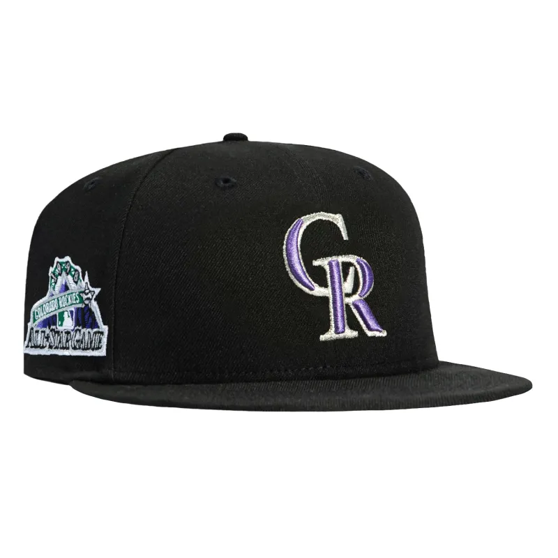 New Era 59Fifty Colorado Rockies 1998 All Star Game Patch Game Hat - Black sold by Hat Club