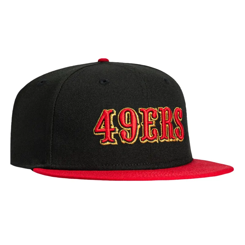 New Era 59Fifty San Francisco 49ers Rivalry Word Hat - Black, Red sold by Hat Club