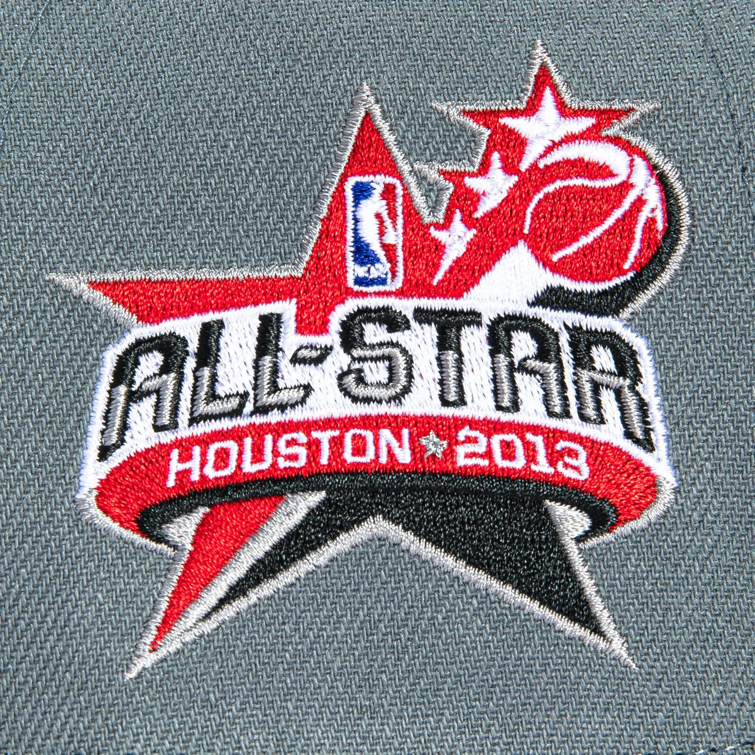 Mitchell & Ness Pro Pinch Houston Rockets 2013 All Star Game Patch Snapback Hat - Grey, Navy sold by Hat Club product image thumbnail 4