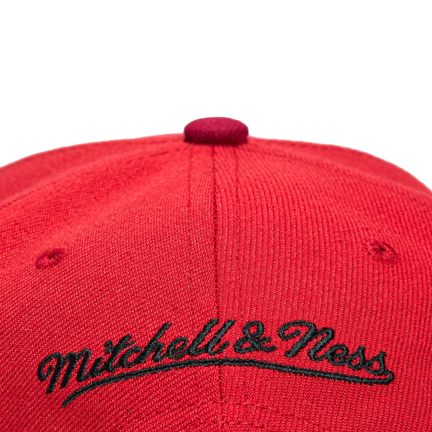 Mitchell & Ness Pro Pinch Chicago Bulls 20th Anniversary Patch Snapback Hat - Red sold by Hat Club product image thumbnail 5