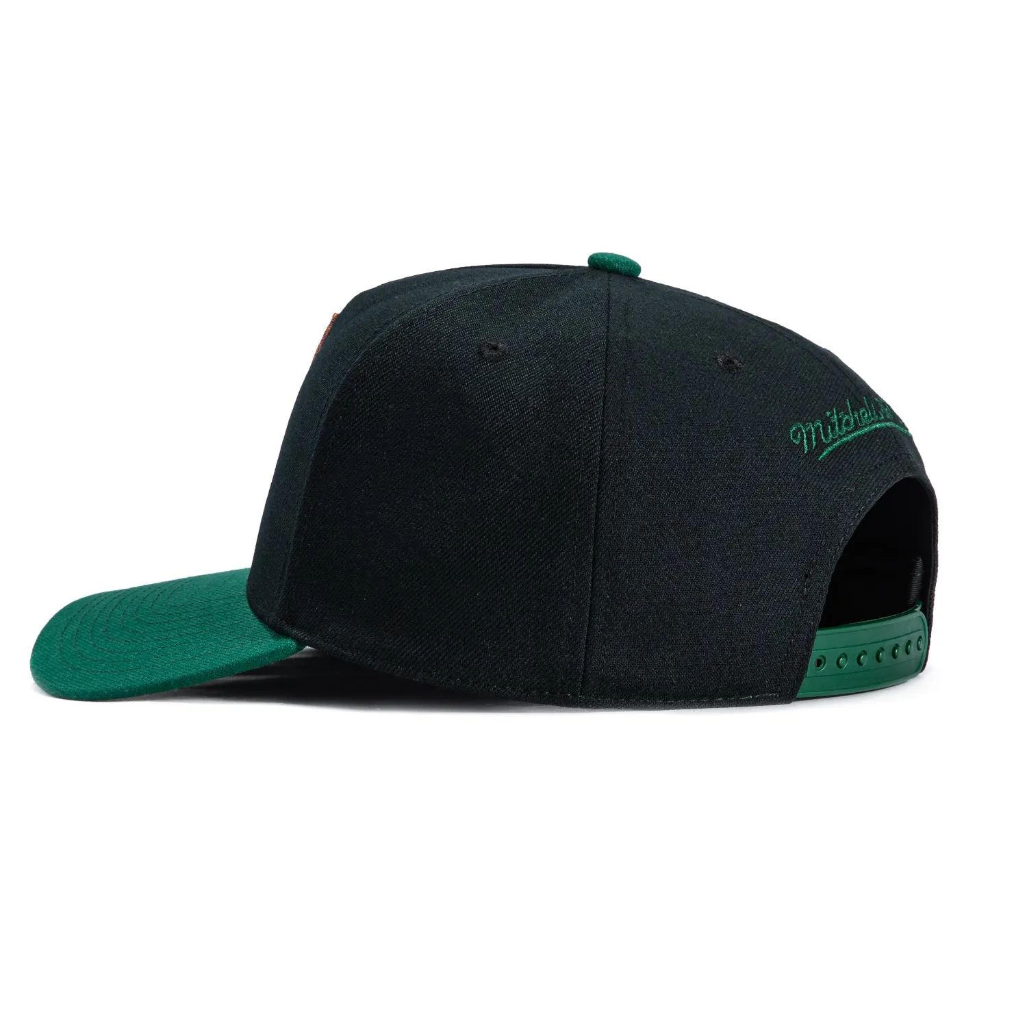 Mitchell & Ness Pro Pinch Seattle Sonics 1996 NBA Finals Patch Snapback Hat - Black, Green sold by Hat Club product image thumbnail 2