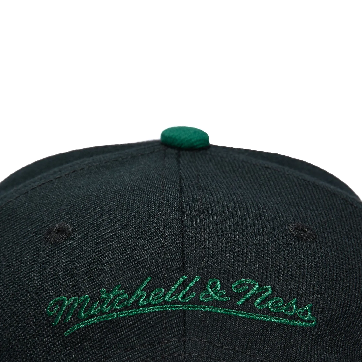 Mitchell & Ness Pro Pinch Seattle Sonics 1996 NBA Finals Patch Snapback Hat - Black, Green sold by Hat Club product image thumbnail 5