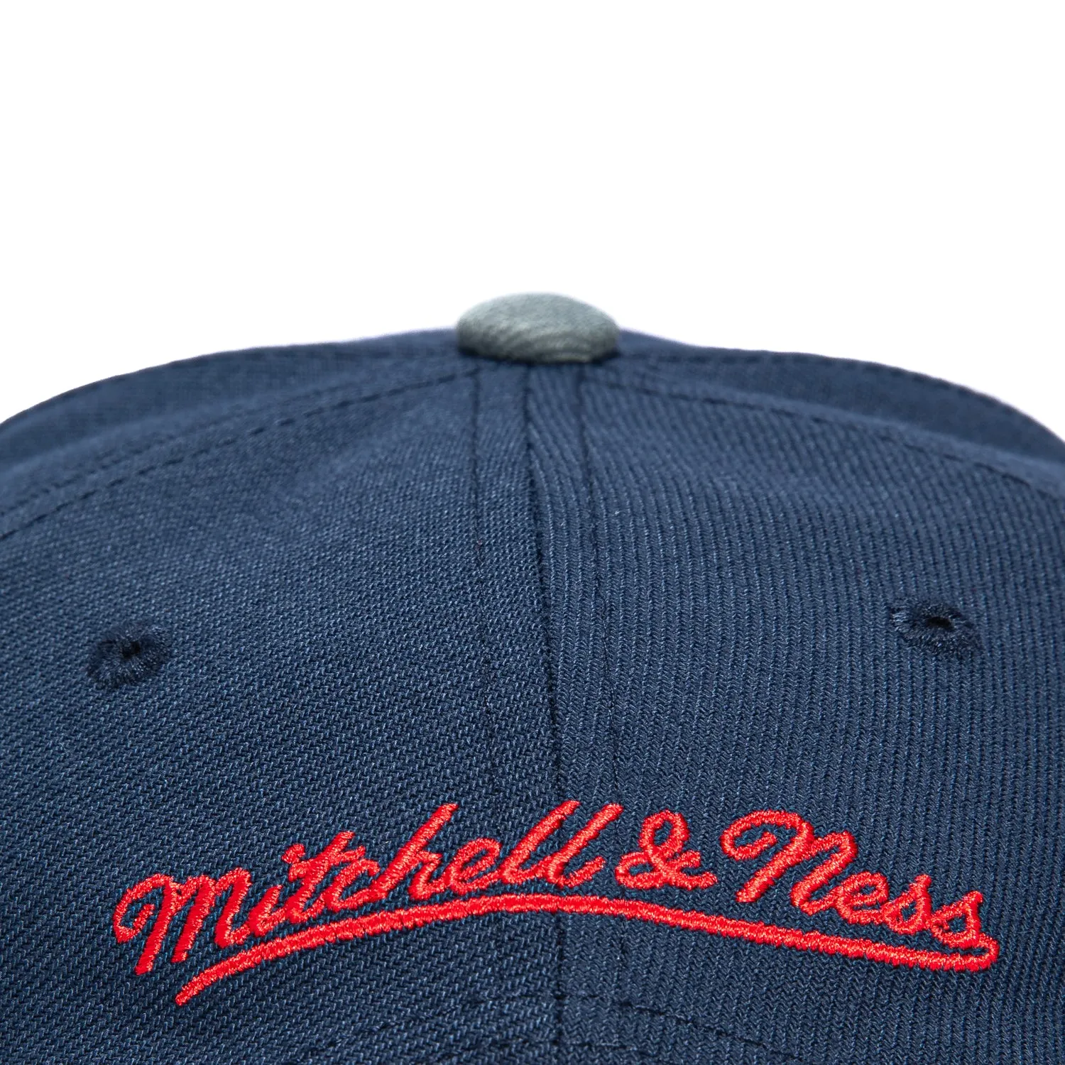 Mitchell & Ness Pro Pinch Los Angeles Clippers 10th Anniversary Patch Snapback Hat - Navy, Grey sold by Hat Club product image thumbnail 5