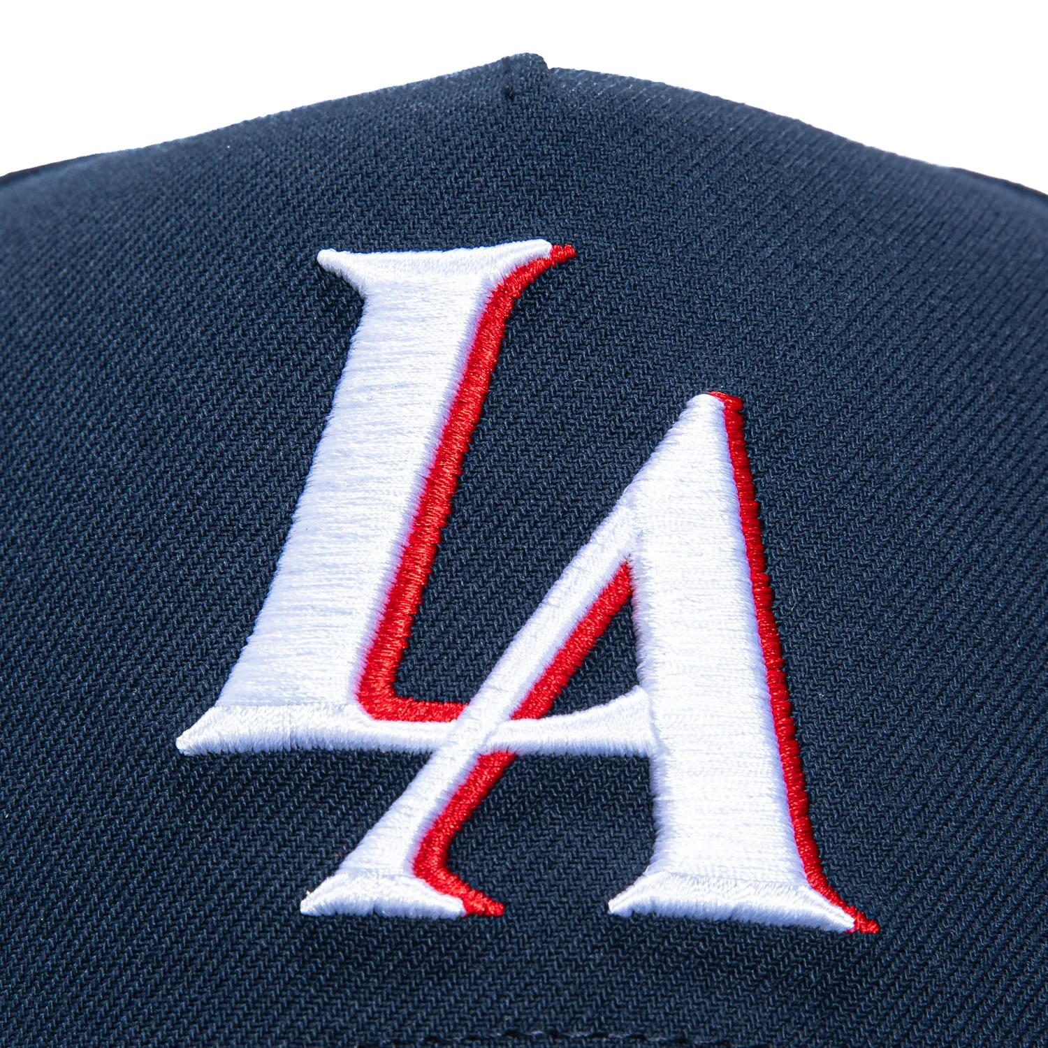 Mitchell & Ness Pro Pinch Los Angeles Clippers 10th Anniversary Patch Snapback Hat - Navy, Grey sold by Hat Club product image thumbnail 3
