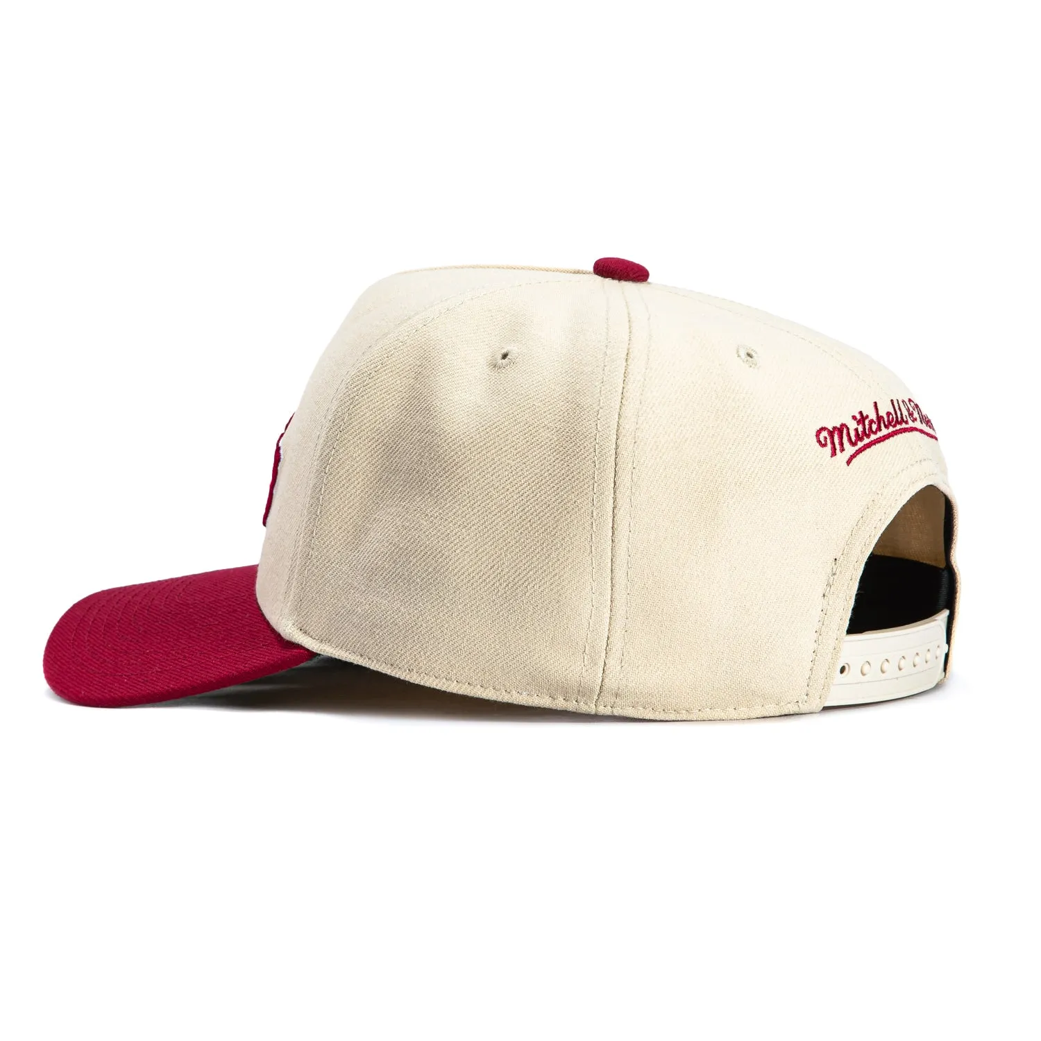 Mitchell & Ness Pro Pinch Phoenix Suns 1993 All Star Weekend Patch The Valley Snapback Hat - Stone, Cardinal sold by Hat Club product image thumbnail 2