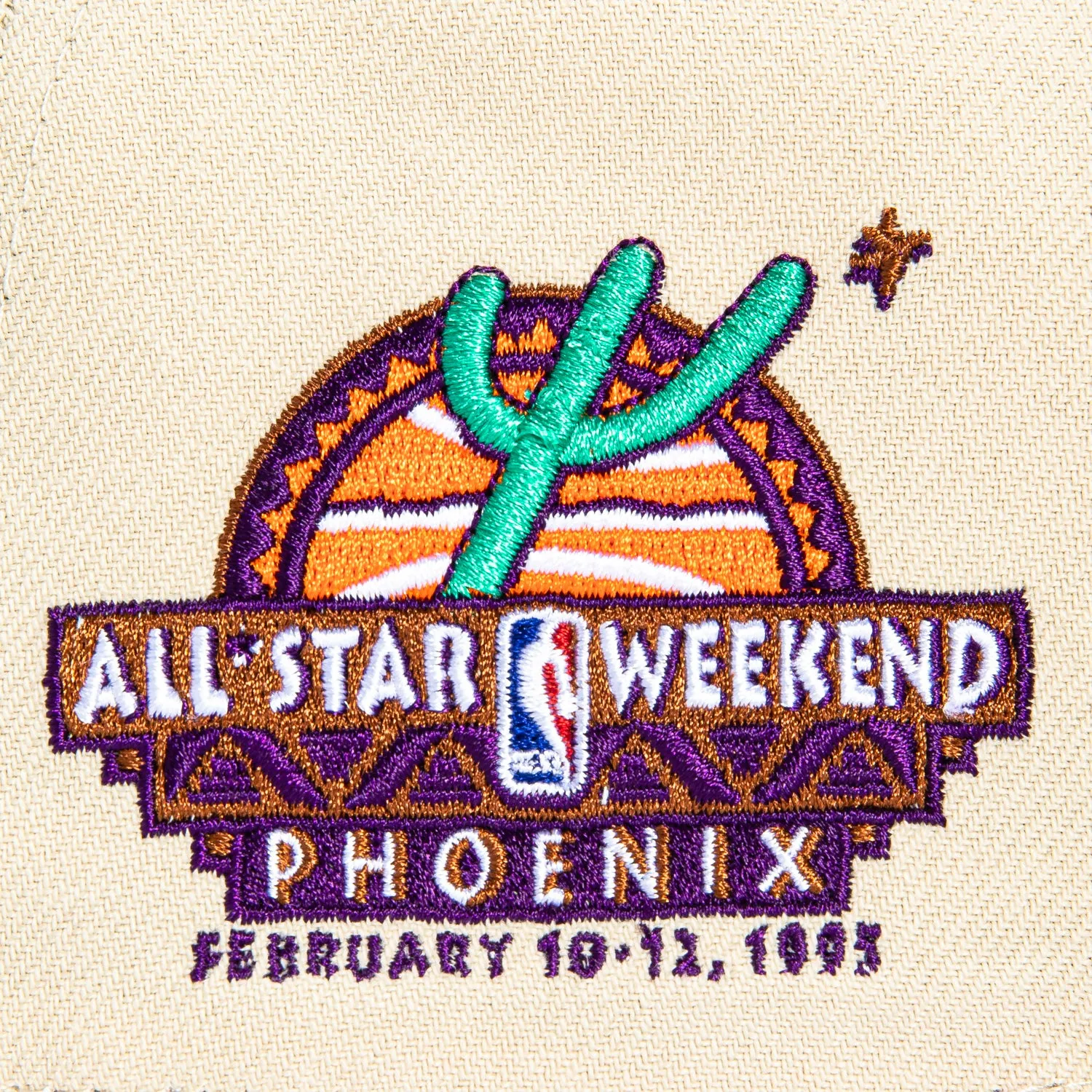 Mitchell & Ness Pro Pinch Phoenix Suns 1993 All Star Weekend Patch The Valley Snapback Hat - Stone, Cardinal sold by Hat Club product image thumbnail 4