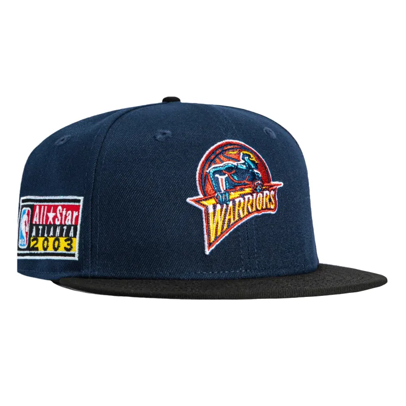 New Era 59Fifty Golden State Warriors 2003 All Star Game Patch Hat - Navy, Black sold by Hat Club