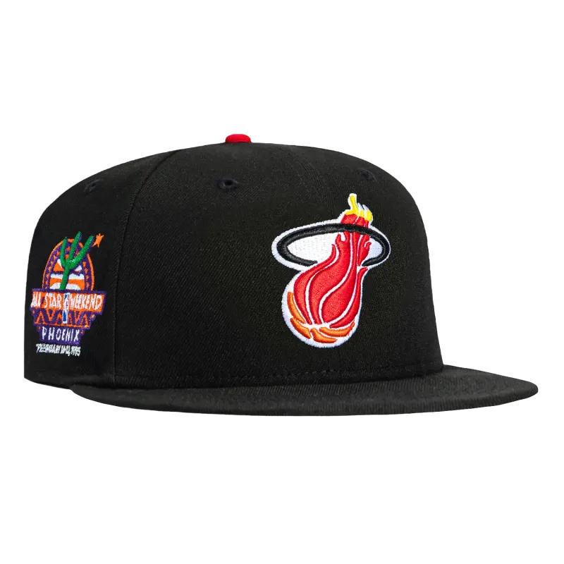 New Era 59Fifty Miami Heat 1995 All Star Game Patch Hat - Black sold by Hat Club