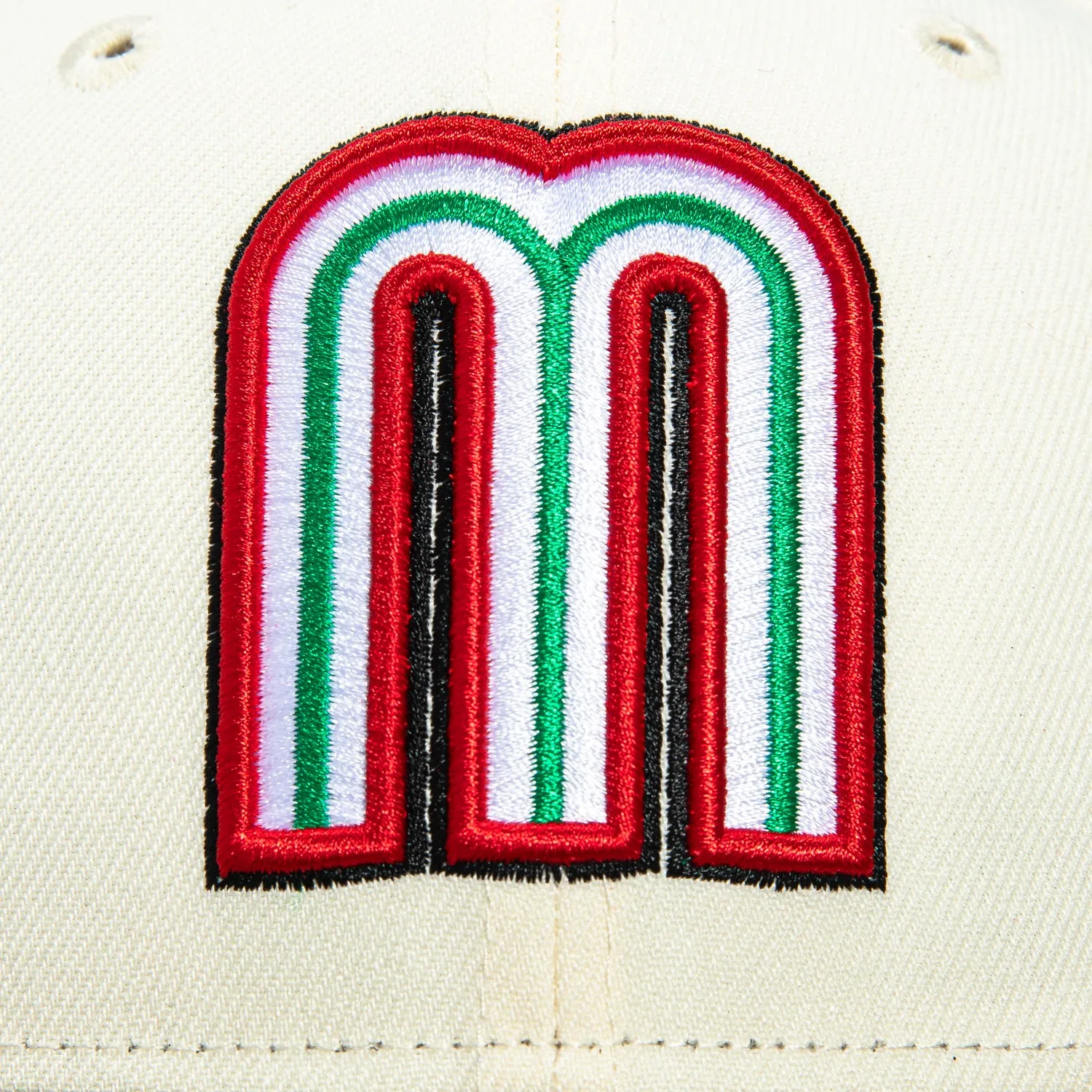 New Era 59Fifty Mexico World Baseball Classic Mexico Flag Patch Hat - White, Brown sold by Hat Club product image thumbnail 4