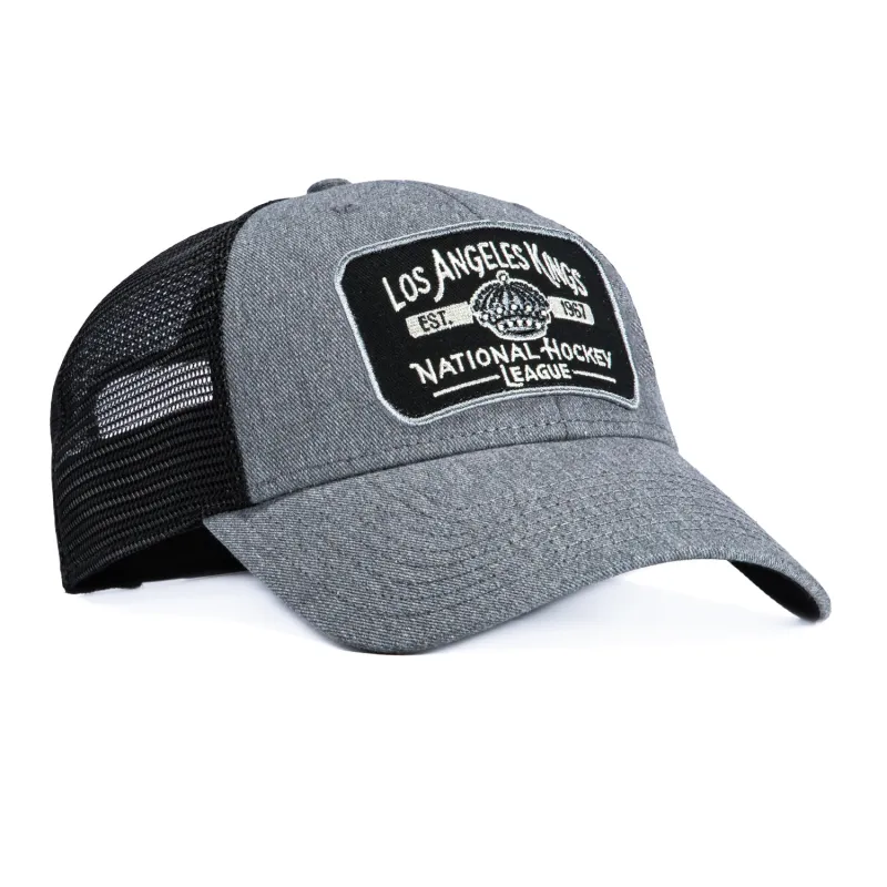 47 Brand MVP Los Angeles Kings Est. 1967 Patch Trucker Snapback Hat - Charcoal made by 47