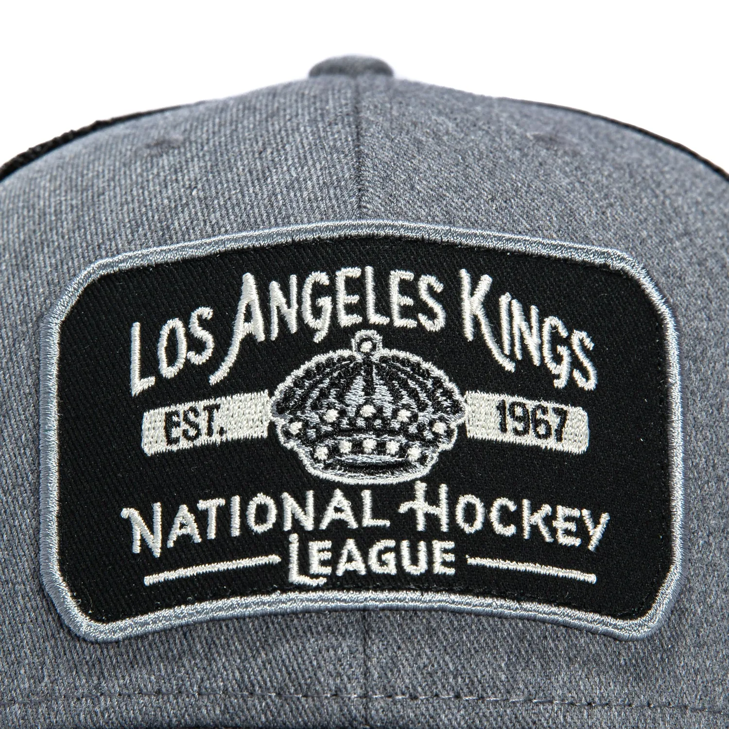47 Brand MVP Los Angeles Kings Est. 1967 Patch Trucker Snapback Hat - Charcoal sold by Hat Club product image thumbnail 3