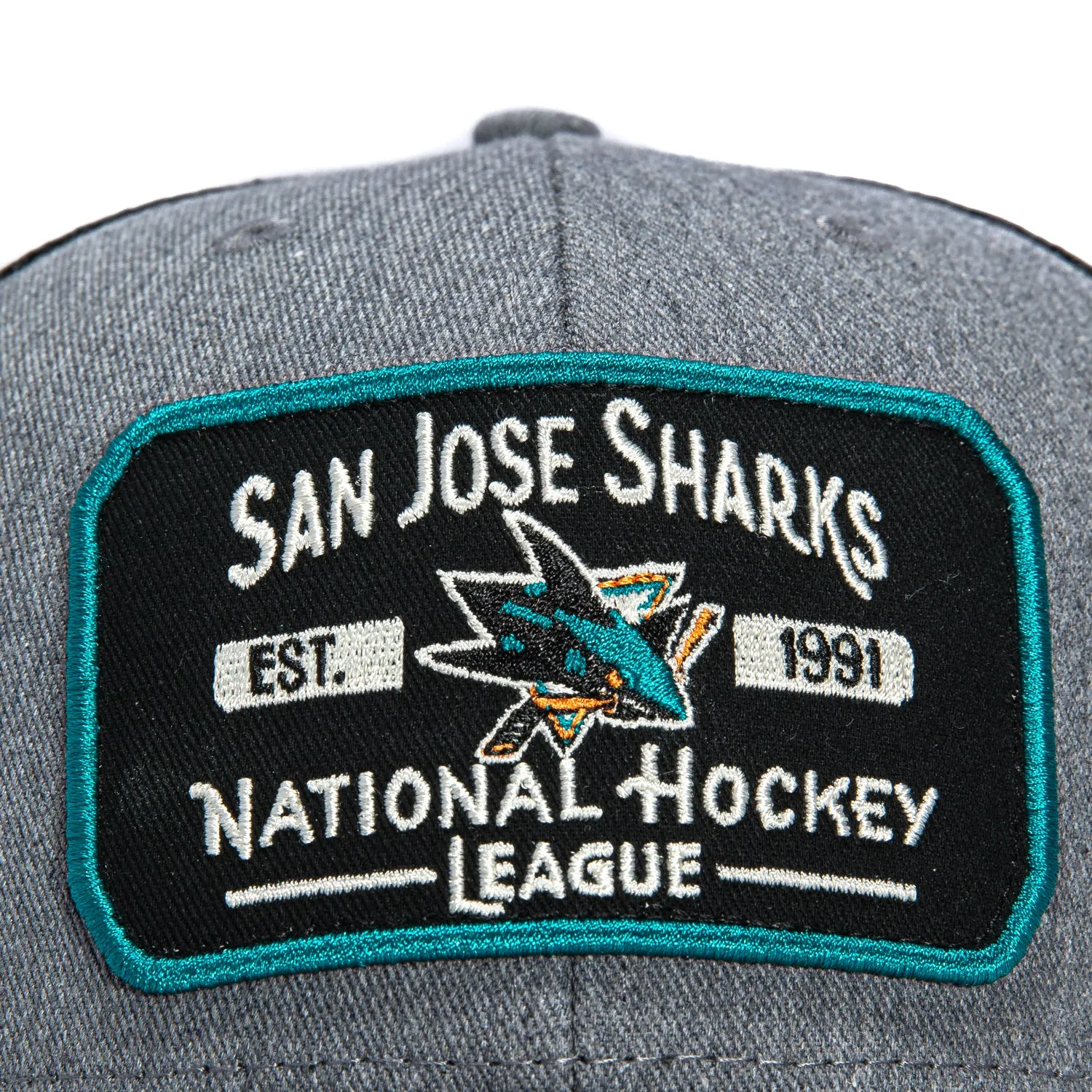 47 Brand MVP San Jose Sharks Est. 1991 Patch Trucker Snapback Hat - Charcoal sold by Hat Club product image thumbnail 3