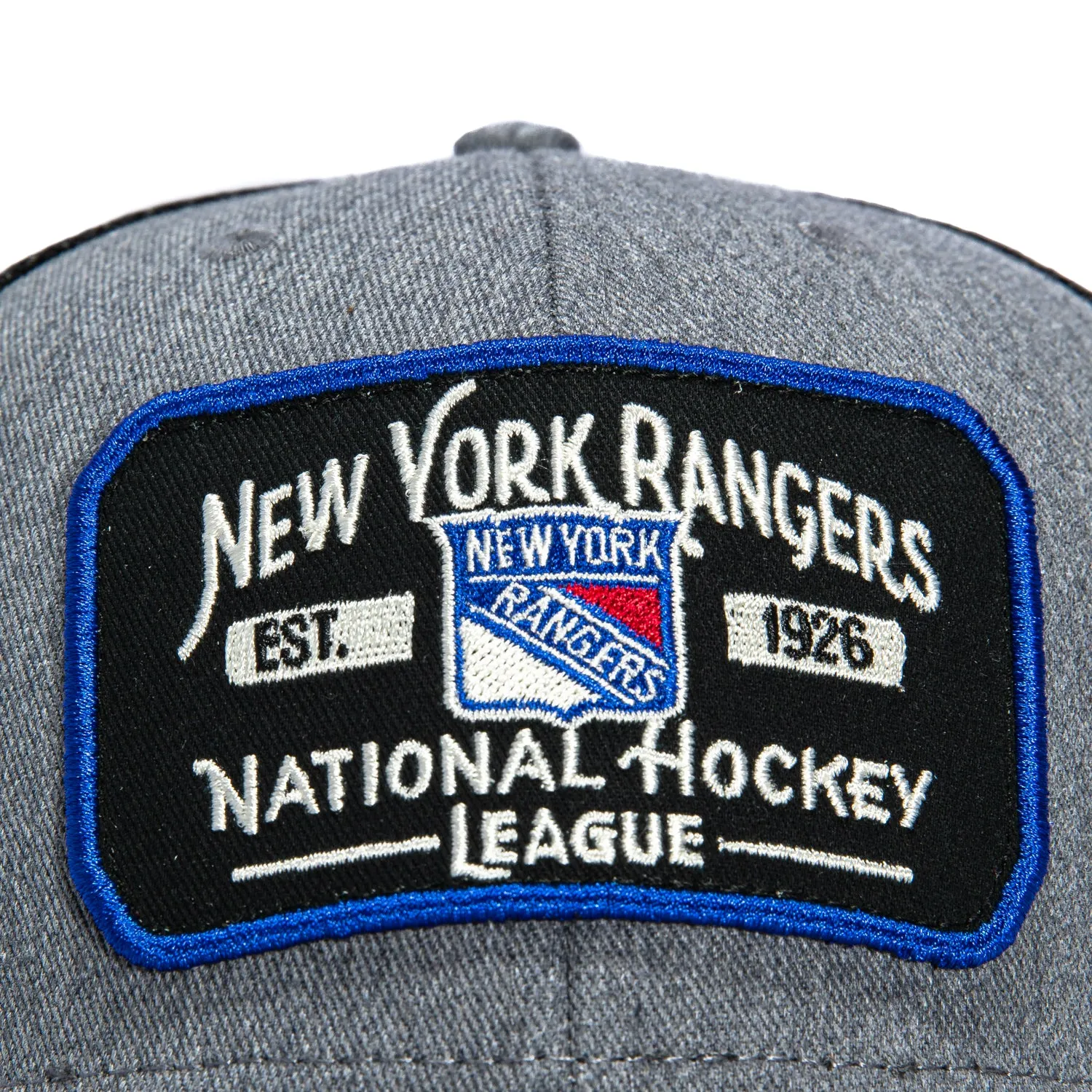 47 Brand MVP New York Rangers Est. 1926 Patch Trucker Snapback Hat - Charcoal sold by Hat Club product image thumbnail 3