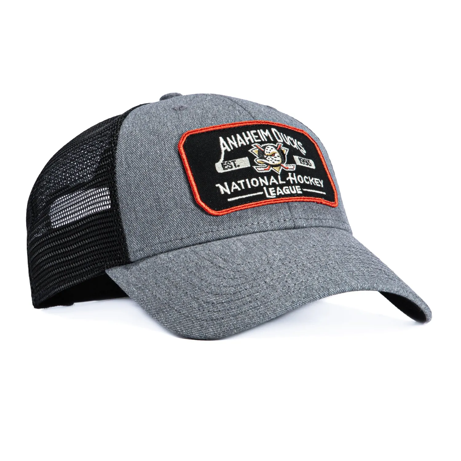 47 Brand MVP Anaheim Ducks Est. 1993 Patch Trucker Snapback Hat - Charcoal sold by Hat Club