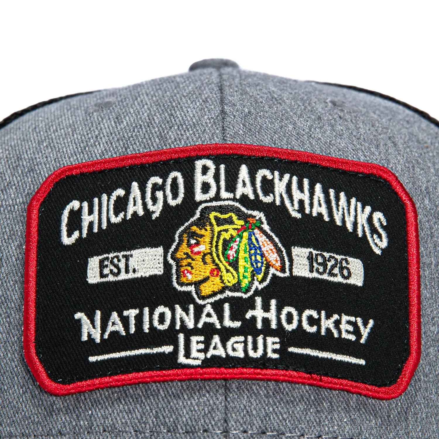 47 Brand MVP Chicago Blackhawks Est. 1926 Patch Trucker Snapback Hat - Charcoal sold by Hat Club product image thumbnail 3