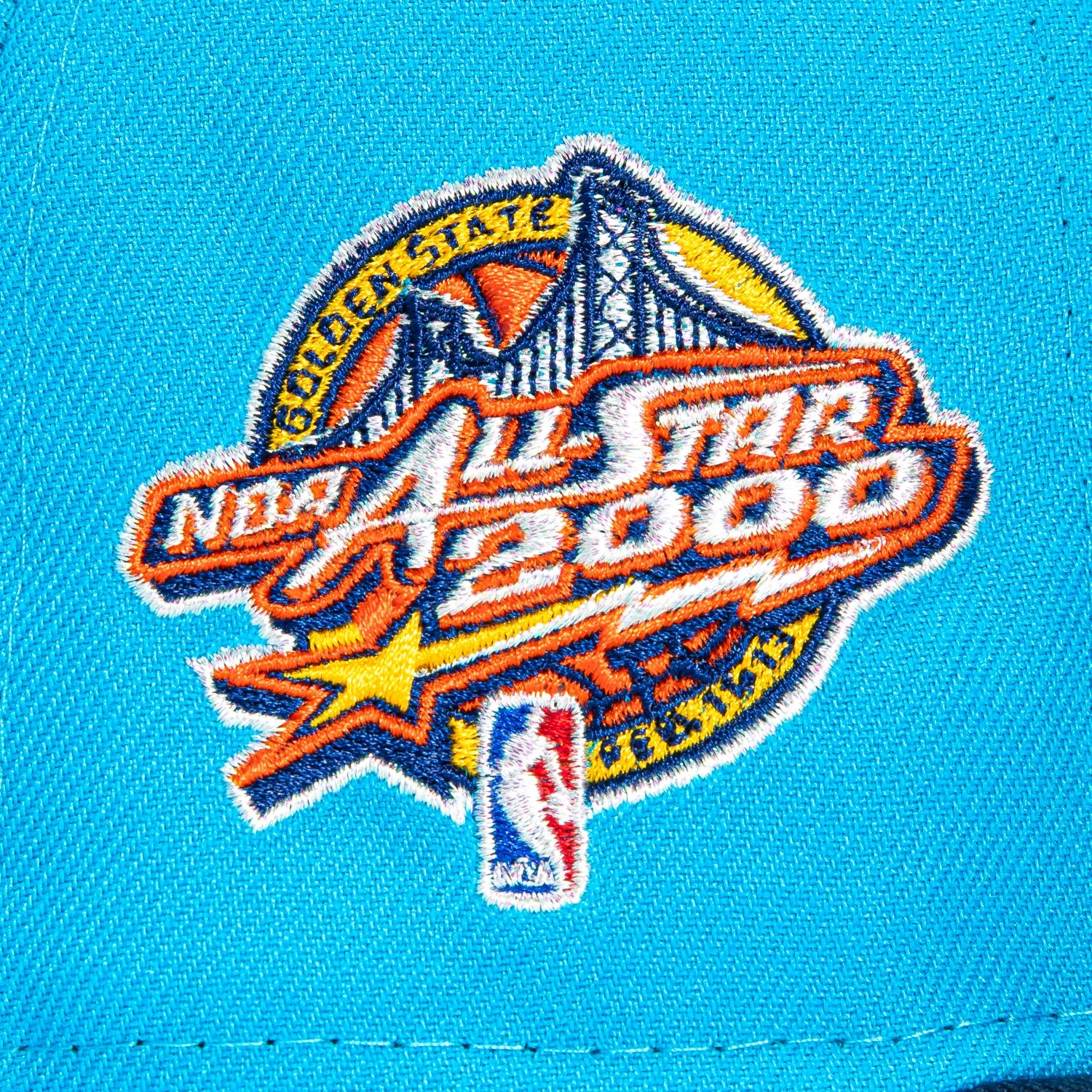 New Era 59Fifty Golden State Warriors 2000 All Star Game Patch Hat - Neon Blue, Navy sold by Hat Club product image thumbnail 5