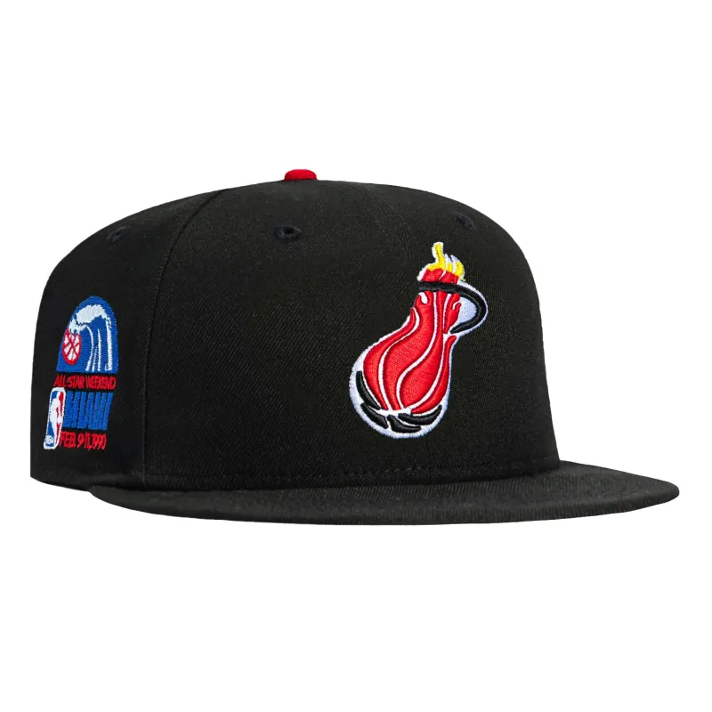 New Era 59Fifty Miami Heat 1990 All Star Game Patch Hat - Black sold by Hat Club